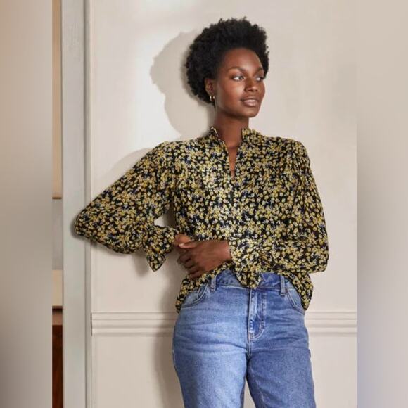 Boden Zoe Frill Detail Blouse Size 4 - Picture 1 of 10